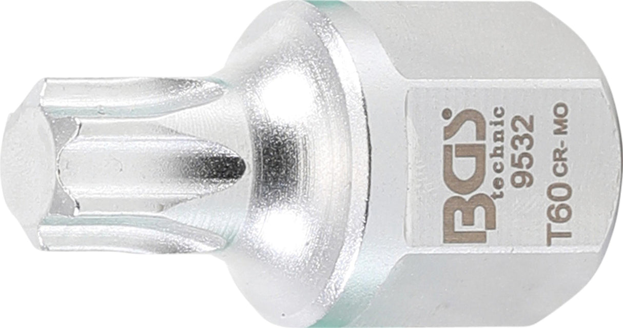 Antgalis V-tipo diržui | 12.5 mm (1/2"), hex šešiakampis 22 mm | T-Star (Torx) T60 (9532)