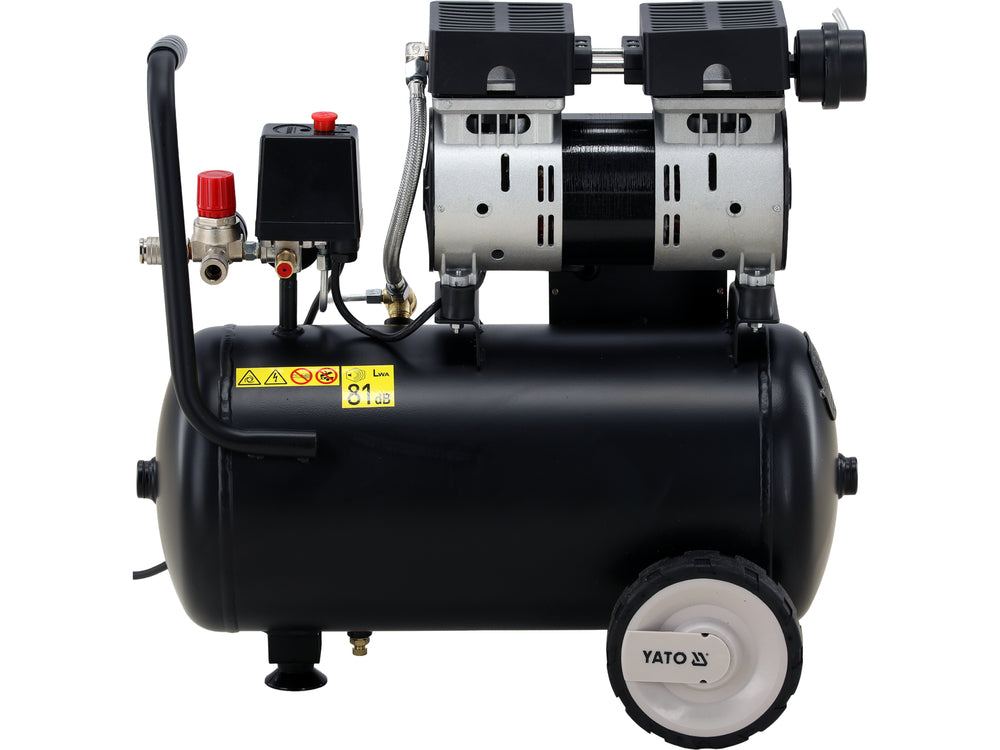 Oro kompresorius tylus | betepalinis | 24L/0.8MPA/8BAR/116PSI/ 140l/min | 750 W (YT-23342)