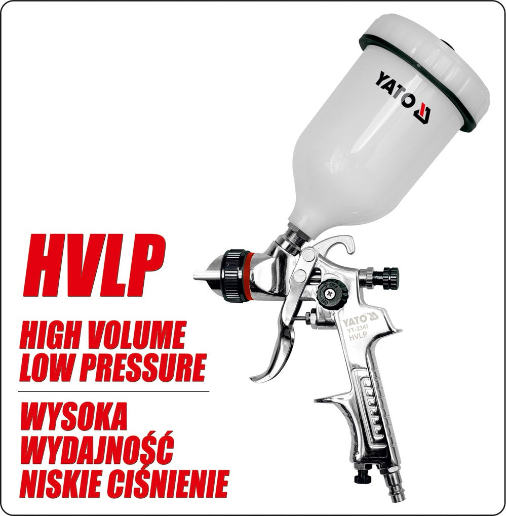 Dažymo pistoletas | HVLP | 600 cm³ | Ø 1.5 mm (YT-2341)