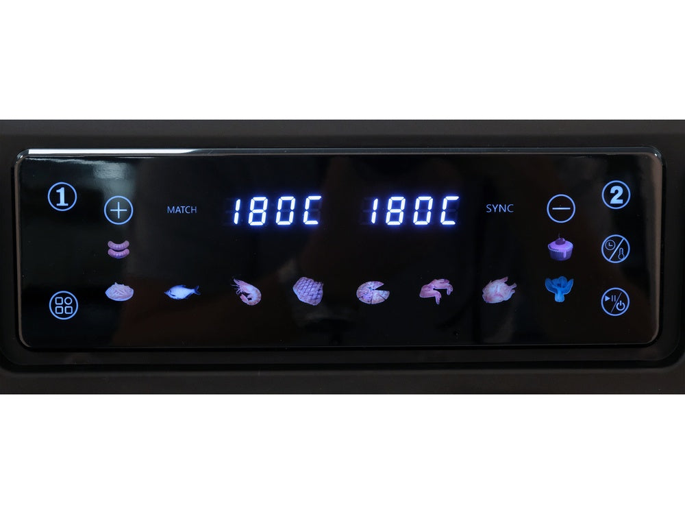 Karšto oro gruzdintuvė | 2400W | 3.5L+7.5L | juoda (67564)