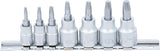 Sraigtiniai ištraukikliai | | 6,3 mm (1/4") / 10 mm (3/8") | pažeistam T-Star (Torx) T10 - T40 | 7 vnt. (7098)