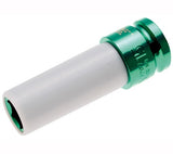 Galvutė smūginė ilga plonasienė | su plastikine apsauga | 12,5 mm (1/2") | 15 mm (7207)