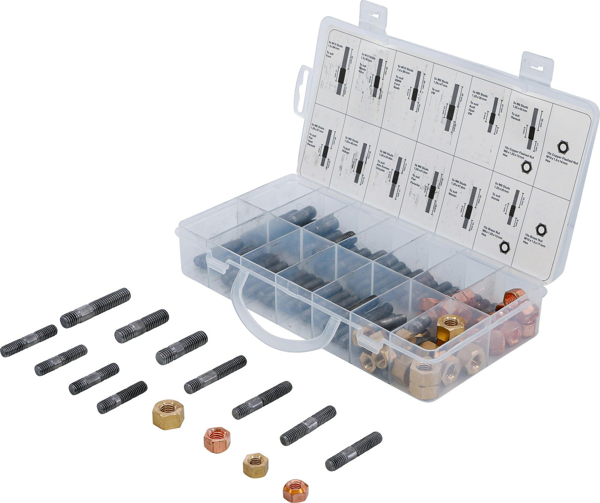 INTAKE / EXHAUST MANIFOLD STUD AND NUT ASSORTMENT | 100 PCS. (74293)