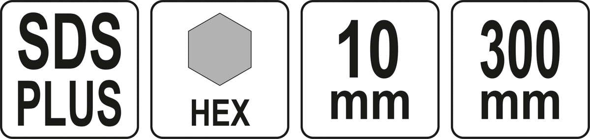 Удлинитель для коронки TCT | SDS plus | 10 mm Hex