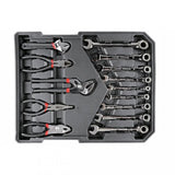 TOOL SET IN ALUMINIUM CASE | RATCHETING WRENCHES | WITH WHEELS | 188 PCS. (SK58288)