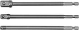 3PCS SOCKET ADAPTE HEX SHA 1/4, 3/8, 1/2 (YT-04628)