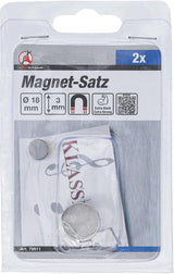 Magnetų rinkinys | ypač stiprūs | Ø 18 mm | 2 vnt. (79911)