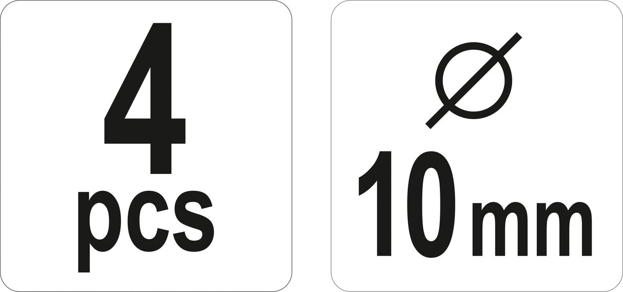 Центровочные метки 10 mm / 4 шт.