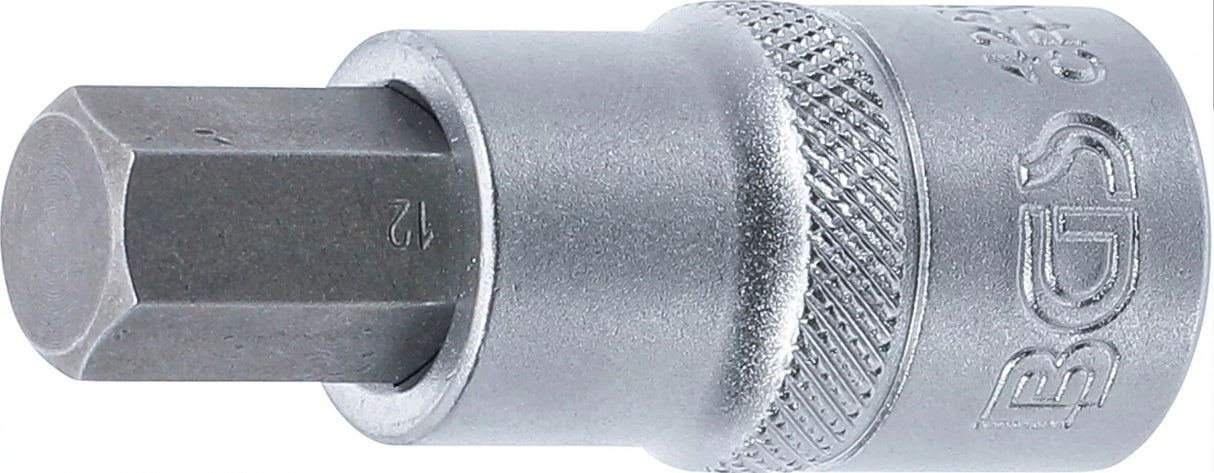 Antgalis įpresuotas į galvutę | 12,5 mm (1/2") | hex šešiakampis 12 mm (4256)