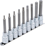 Набор запрессованных бит | 12.5 mm (1/2") | T-Star (Torx) T20 - T60 | 9 шт.