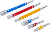 Набор адаптеров цветных | 6.3 mm (1/4") | 6.3 mm (1/4") / 10 mm (3/8") / 12,5 mm (1/2") | 75 - 150 mm | 6 шт.