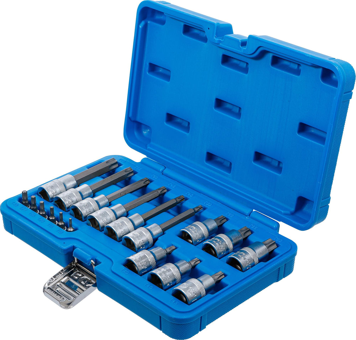 BIT SOCKET SET | 6.3 MM (1/4") / 12.5 MM (1/2") DRIVE | T-STAR (FOR TORX) | 18 PCS. (5173)