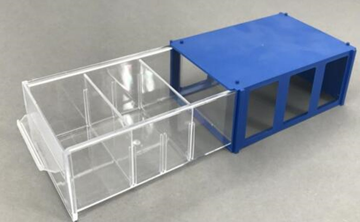 Складной пластиковый ящик для хранения технических деталей | 14.5x9.5x5 cm
