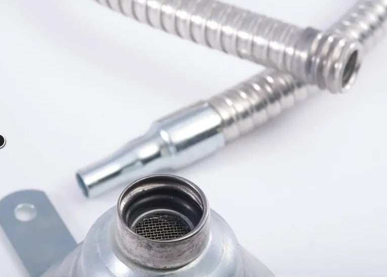 Metalinis piltuvas su nuimamu lanksčiu vamzdeliu | Heavy Duty (MF350)