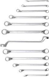 DOUBLE RING SPANNER SET | DEEP OFFSET ENDS | 6 - 32 MM | 12 PCS. (30200)