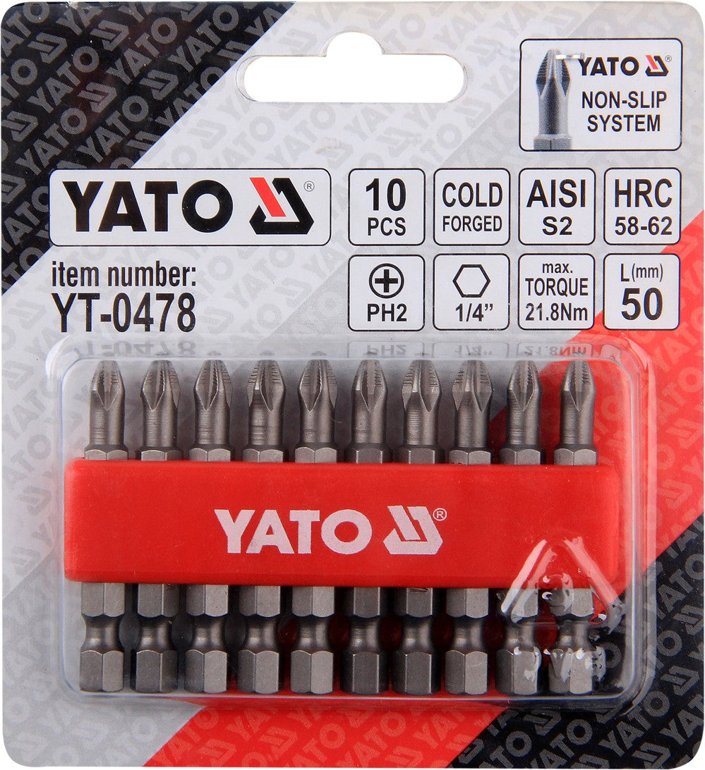 Antgalis PH2x50 mm 10 vnt. (YT-0478)