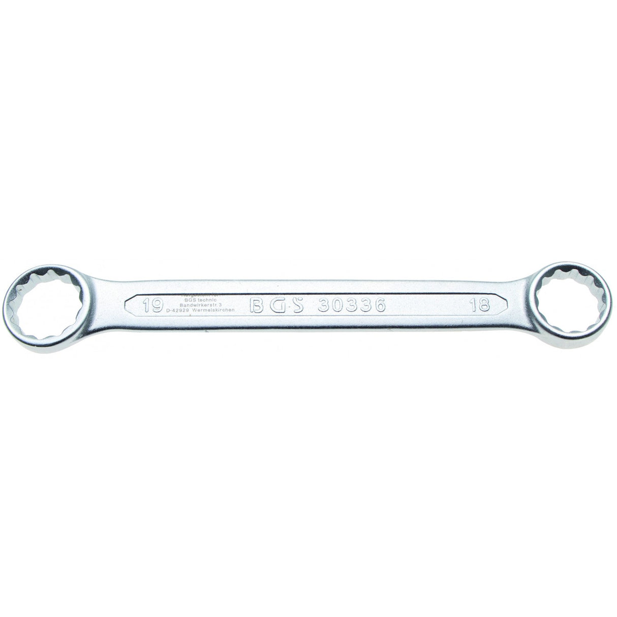 DOUBLE RING SPANNER | EXTRA FLAT | 18 X 19 MM (30336)