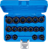 Smūginių galvučių rinkinys | patrumpintos | 12.5 mm (1/2") | 8 - 24 mm | 17 vnt. (9286)