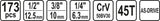 Įrankių rinkinys | 6.3 mm (1/4") / 10 mm (3/8") / 12,5 mm (1/2") | 173 vnt. (58688)