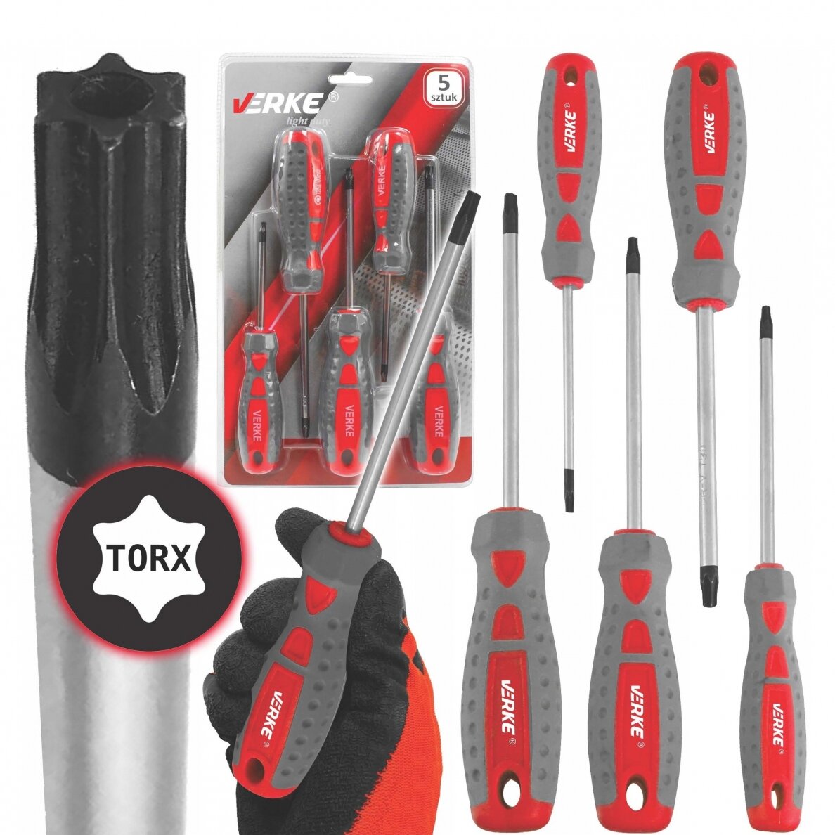 SCREWDRIVER SET | T-STAR (TORX) | T10 - T30 | 5 PCS. (SK5030)