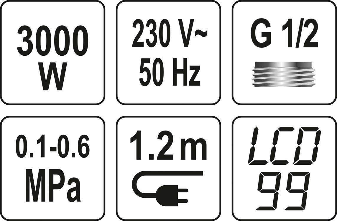 Elektrinis vandens šildytuvas / maišytuvas su dušu | LCD | KATLA-4 (75924)