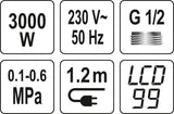 Elektrinis vandens šildytuvas / maišytuvas su dušu | LCD | KATLA-4 (75924)