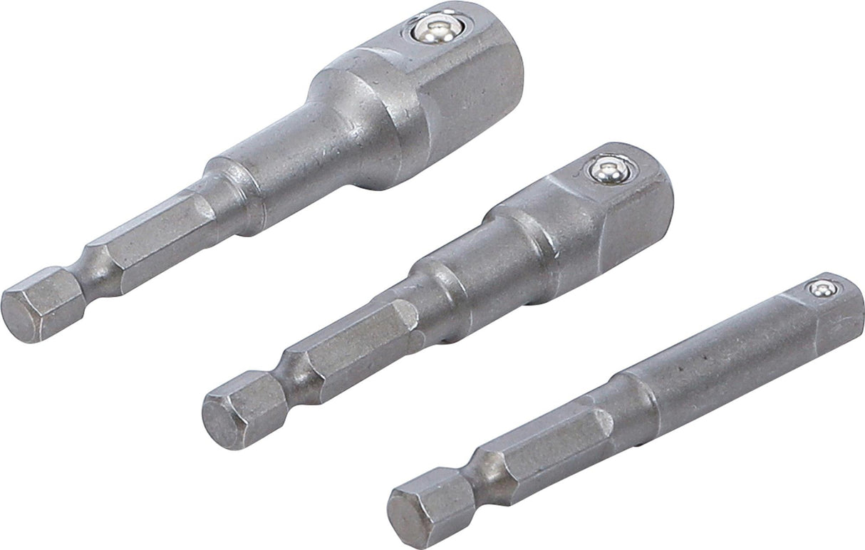 Adapterių komplektas | 6.3 mm (1/4") antgalis | 6.3 mm (1/4") / 10 mm (3/8") / 12,5 mm (1/2") | 3 vnt. (9685)