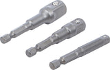 Adapterių komplektas | 6.3 mm (1/4") antgalis | 6.3 mm (1/4") / 10 mm (3/8") / 12,5 mm (1/2") | 3 vnt. (9685)