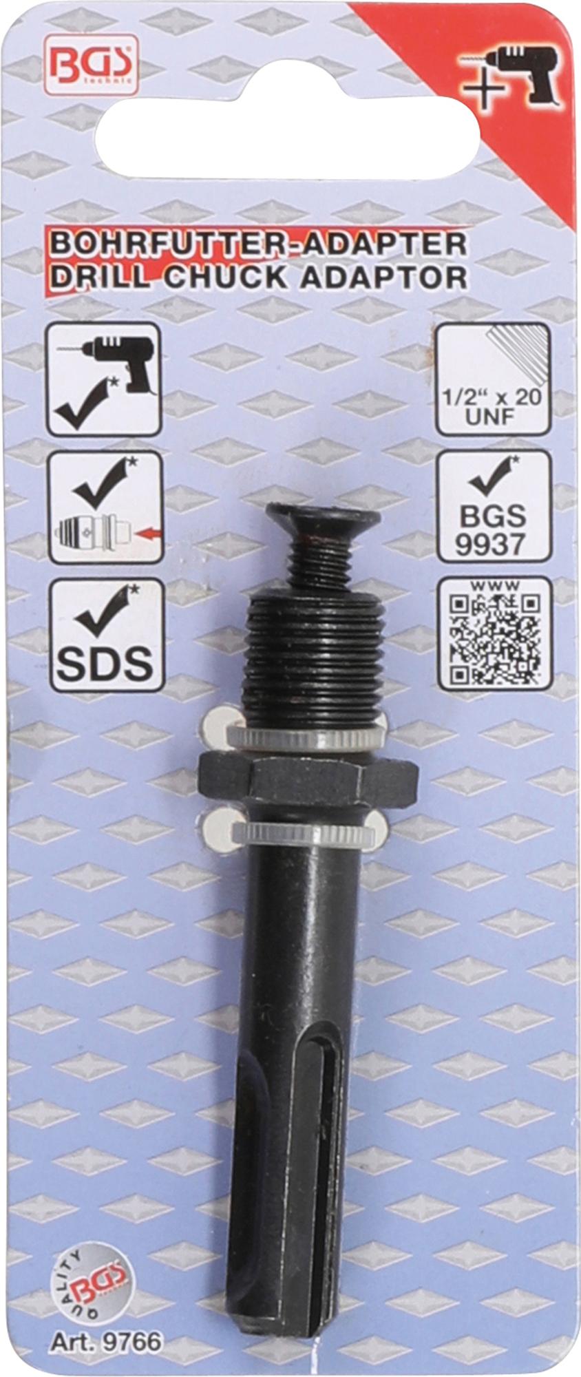 Griebtuvo adapteris | 1/2" UNF | SDS (9766)