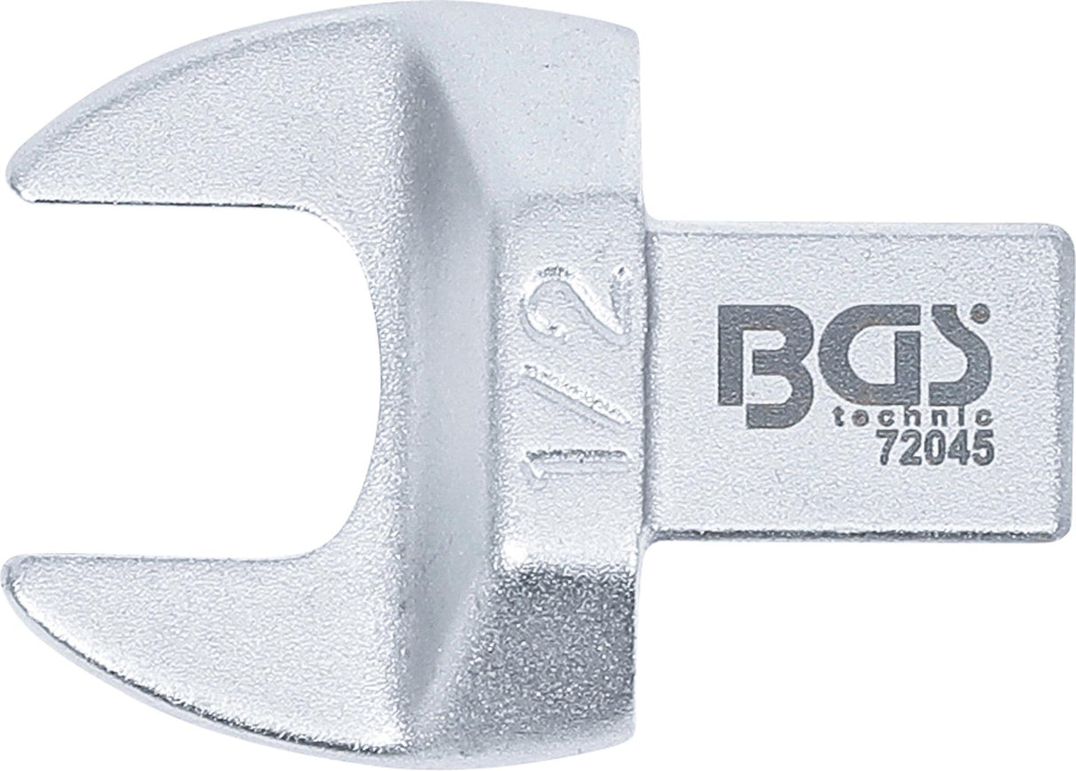 Открытый вставной рожковый ключ | 1/2" | квадрат 9 x 12 mm