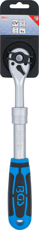 Телескопическая трещотка для головок | 10 mm (3/8") | 240 - 345 mm