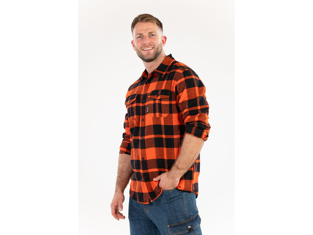 Flaneliniai marškiniai raudoni | 100% medvilnė | 3XL dydis (YT-78805)