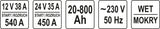 BATTERY CHARGER, JUMP STARTER 20-800 AH (YT-83062)