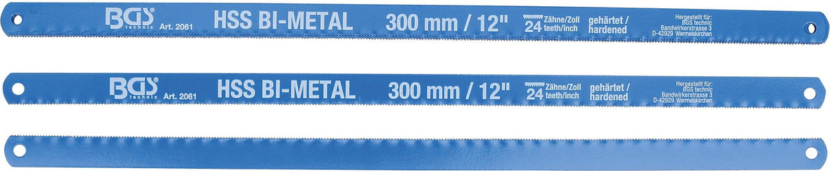 Полотна для резки металла | гибкие HSS | 13 x 300 mm | 10 шт.