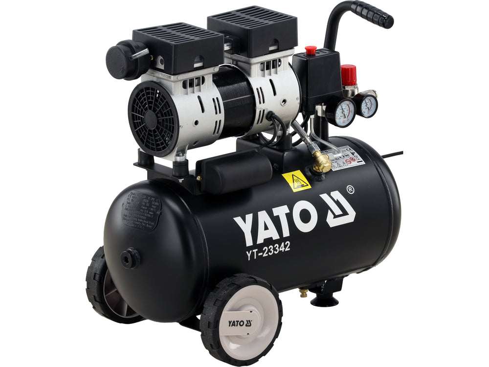 Oro kompresorius tylus | betepalinis | 24L/0.8MPA/8BAR/116PSI/ 140l/min | 750 W (YT-23342)