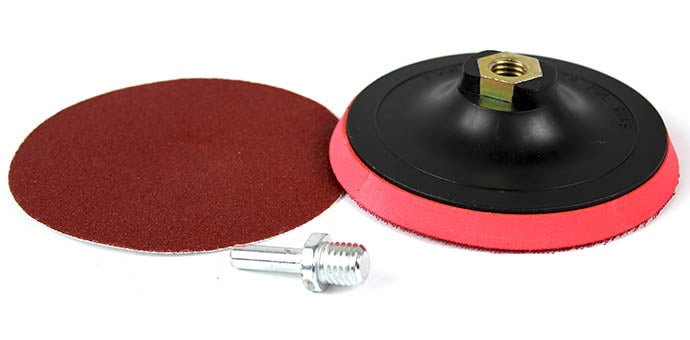 Опорная тарелка velcro толстая, с адаптером | 125 mm, M14