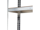 GALVANISED STORAGE SHELF | 5 SHELVES | HDF BOARDS | 180 X 90 X 40 CM (78485)