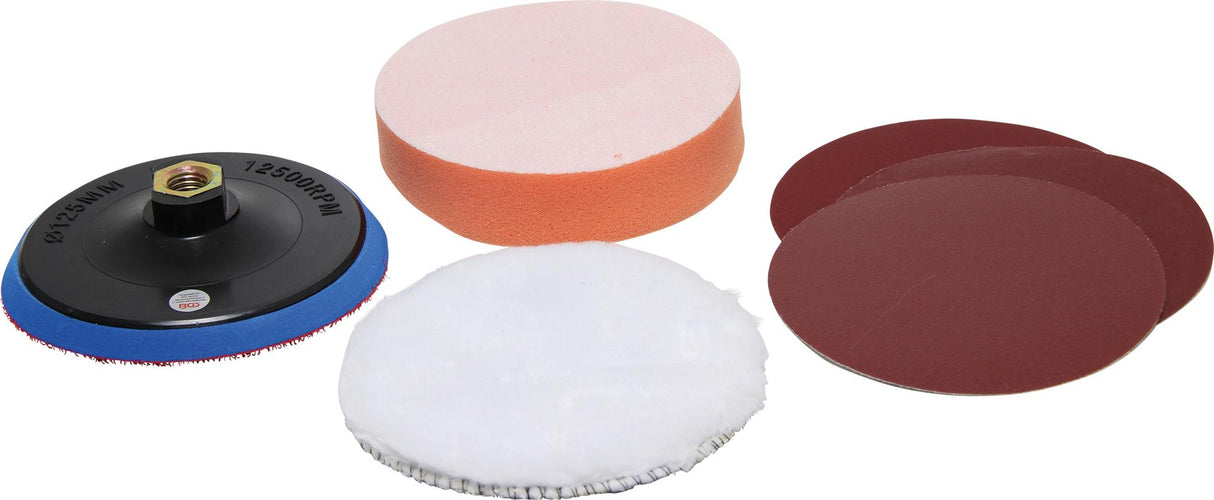 GRINDING AND POLISHING SET | Ø 125 MM (8592)