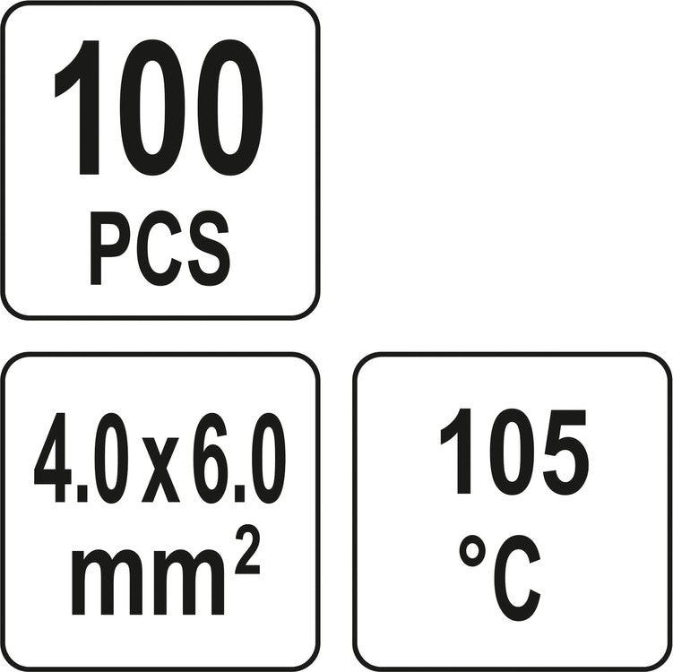 HEAT SHRINK SOLDER SLEEVES 4-6MM2 100PCS (YT-81454)