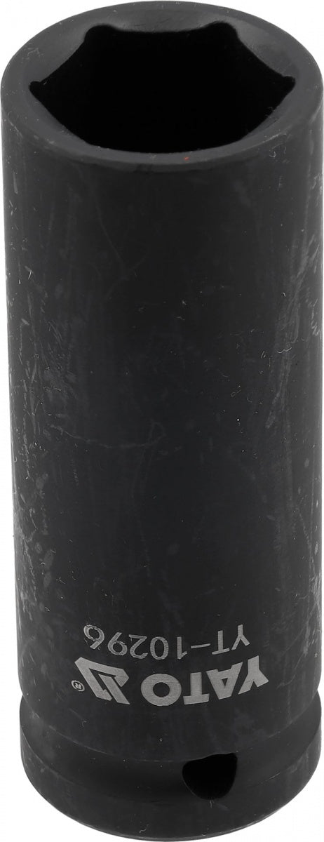 IMPACT SOCKET, HEX, LONG | 12.5 MM (1/2") | 21 MM (YT-10296)