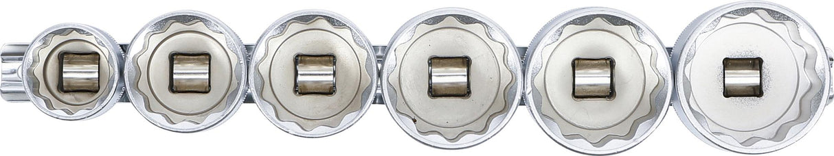 Набор головок 12-гранных | 12,5 mm (1/2") | 24 - 38 mm | 6 шт.