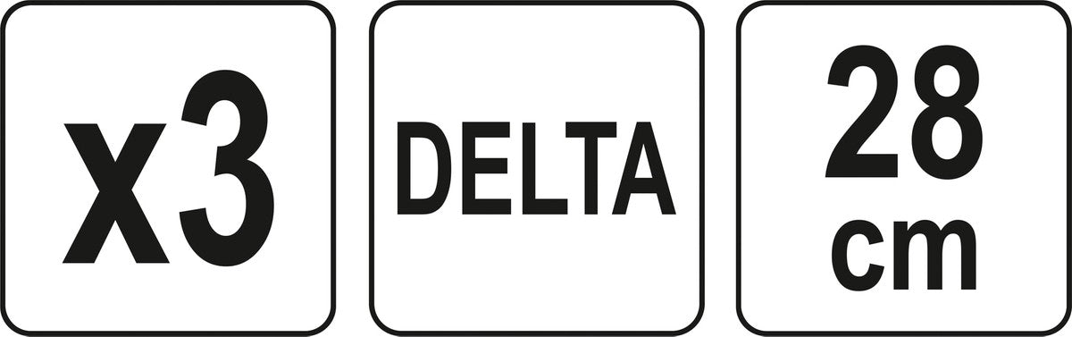 ABRASIVE MESH FOR DELTA 28CM 3PCS P80 (YT-846113)