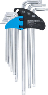 L tipo raktų rinkinys | ilgiausias tipas | 5-kampiai | T-Star (Torx Plus) TS10 - TS50 | 9 vnt. (777)