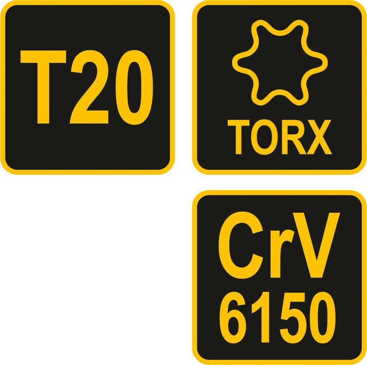 L tipo atsuktuvas su rankena | T-Star (Torx) | T20 (56632)