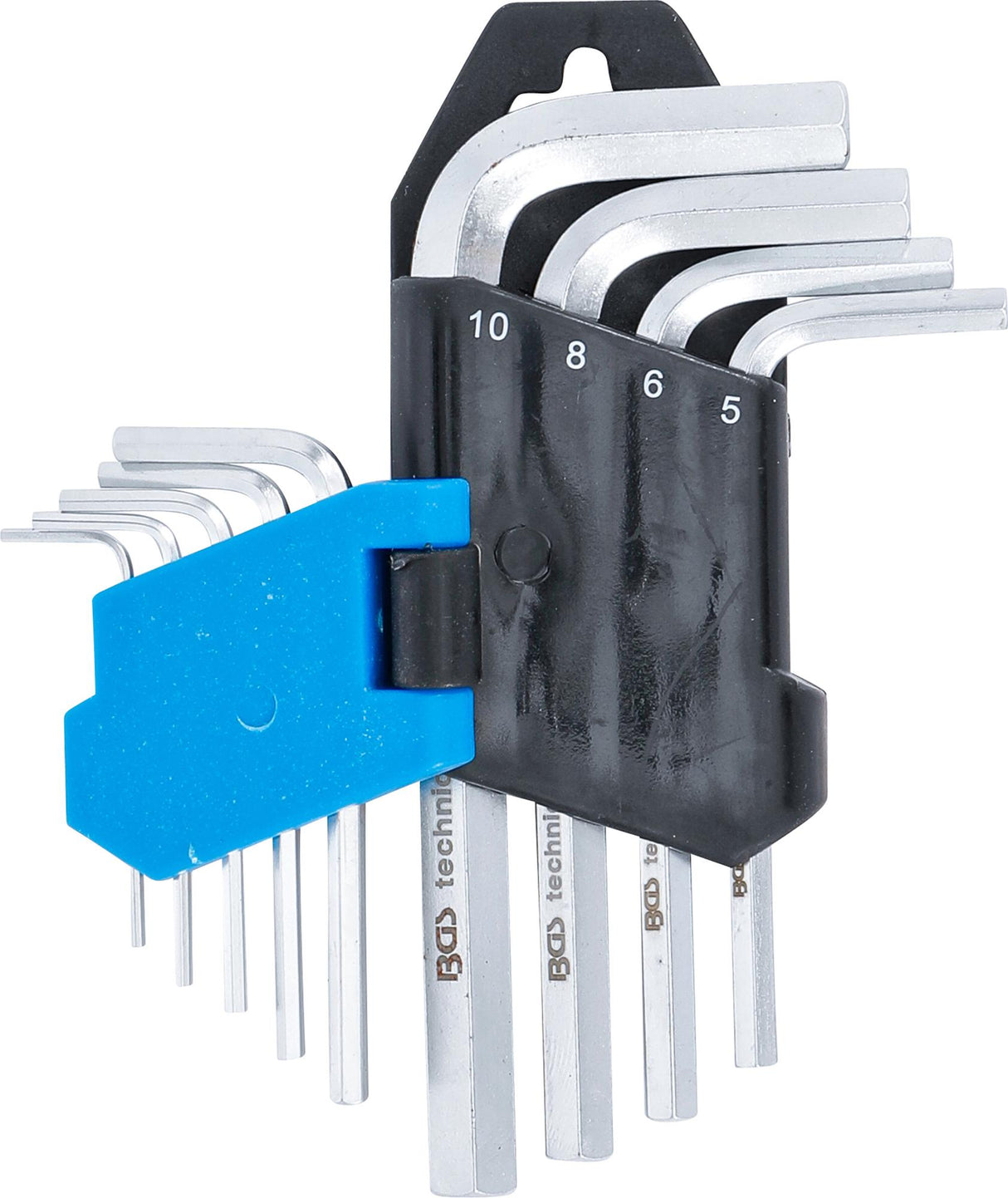 L tipo raktų rinkinys | trumpi | hex šešiakampis 1,5 - 10 mm | 9 vnt. (807)