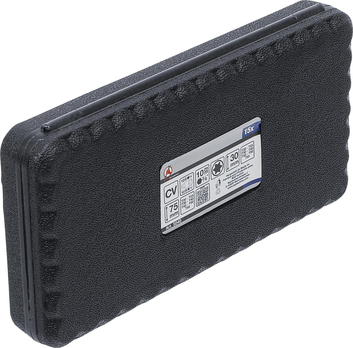 Antgalių rinkinys | trumpas / ilgas | 10 mm (3/8") storio | T-Star (Torx) | 15 vnt. (5040)