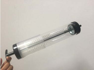 Шприц для жидкой смазки прозрачный с градуировкой | гибкий шланг | 500 ml