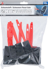 FOAM / SPONGE BRUSH SET | 12 PCS. (76520)