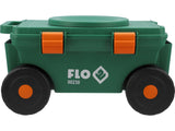 GARDEN TROLLEY WITH 360° SEAT AND STORAGE (90230)