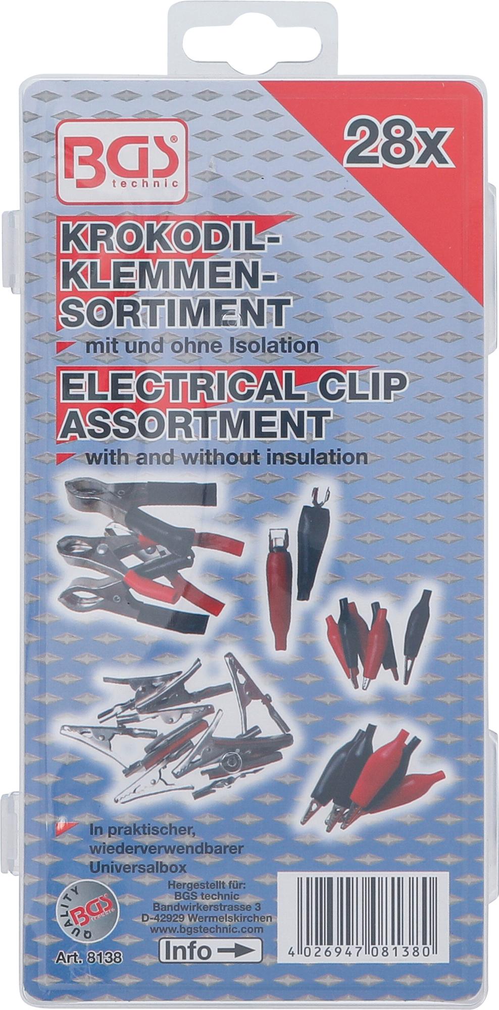 Elektrinių spaustukų asortimentas | 28 vnt. (8138)